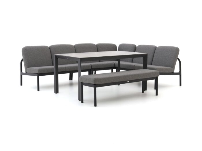 Manifesto Furniture Manifesto San Teodoro/Sestino 160cm hoek dining loungeset 6-delig Laagste prijsgarantie! – Grijs