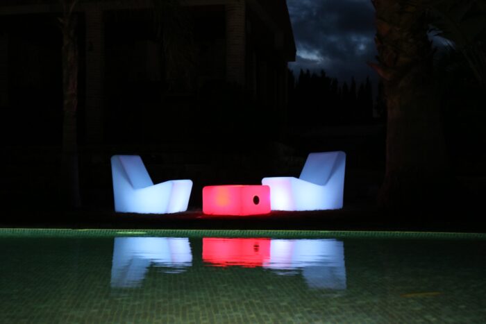 Tuinverlichting tuinstoel Ibiza design 77x66x59cm