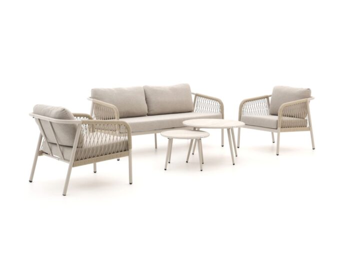 Forza Furniture Forza Magra stoel-bank loungeset 5-delig Laagste prijsgarantie! – Taupe
