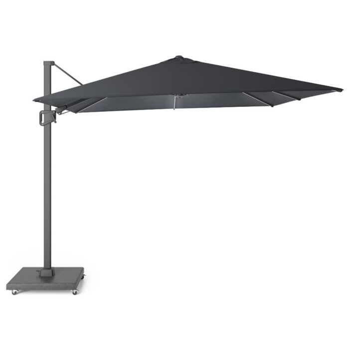 LUX outdoor living Milano T² zweefparasol inclusief LED | 300x300cm | antraciet
