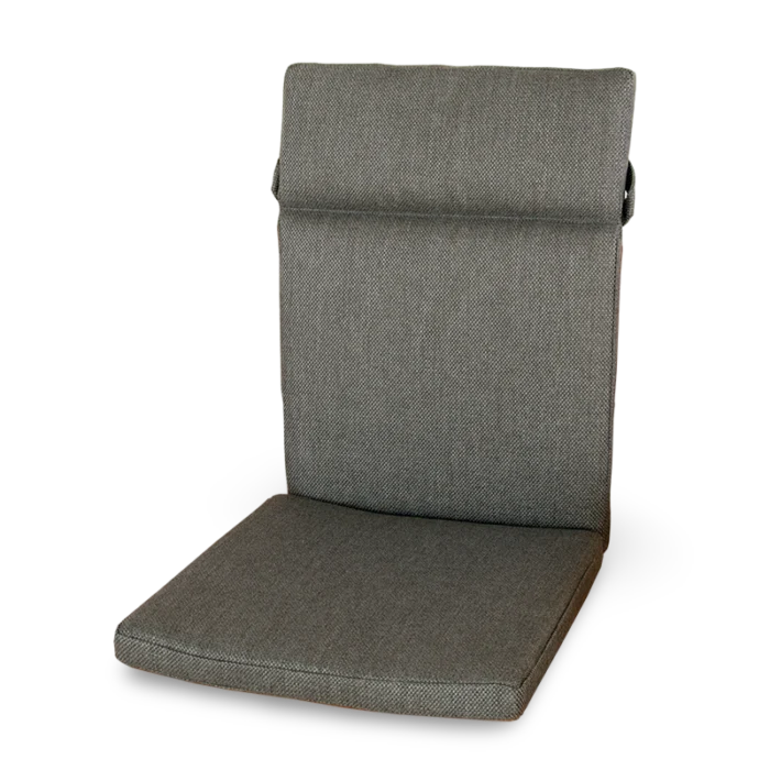 Oosterik home Hoge rug kussen W2350-008 - grijs