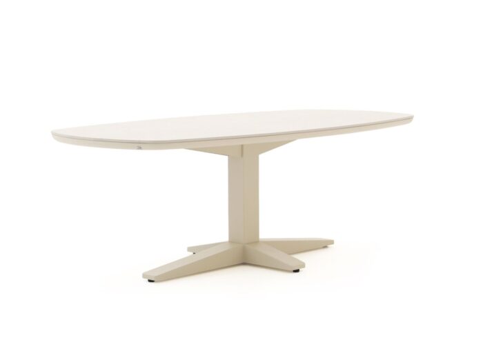 Apple Bee Zanzibar Deens Ovaal dining tuintafel 220x110x77cm Laagste prijsgarantie! – Wit