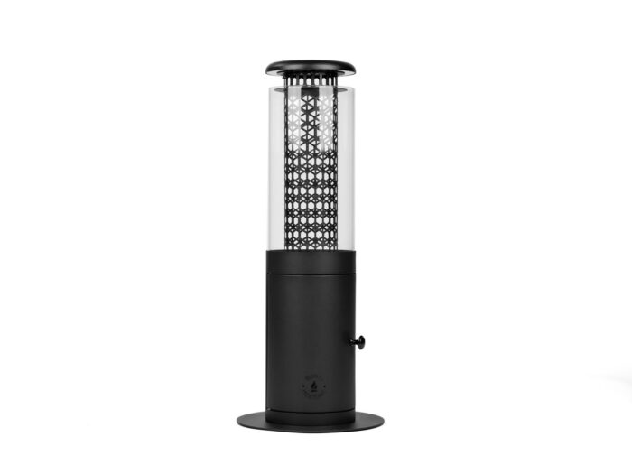 Monti HeatLine + 15% kassakorting | Ember pellet terrasverwarmer ø24cm (h: 58cm) – Zwart