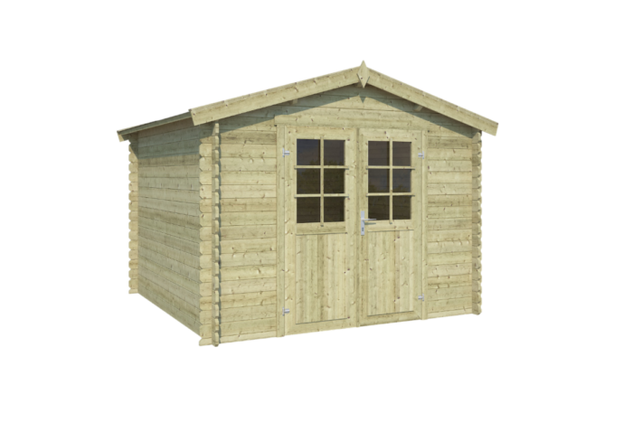 Outdoor life Blokhut Norah 275×275 Olijfgroen Geimpregneerd – hout
