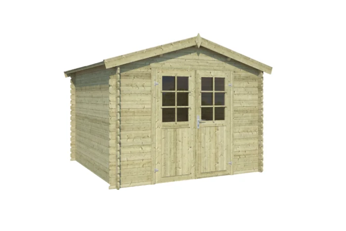 Outdoor life Blokhut Norah 275x275 Olijfgroen Geimpregneerd - hout