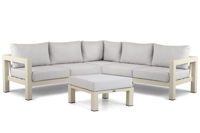 Lifestyle Garden Furniture Luca hoek loungeset 4-delig – Taupe-naturel-bruin