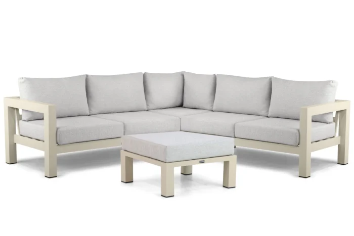 Lifestyle Garden Furniture Luca hoek loungeset 4-delig - Taupe-naturel-bruin