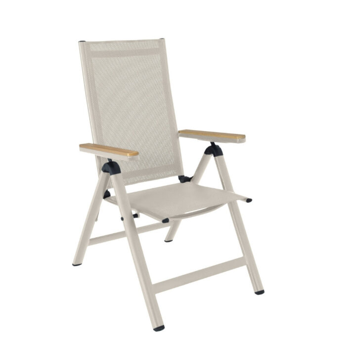 LUX outdoor living Norali dining tuinstoel verstelbaar | textileen + aluminium | beige