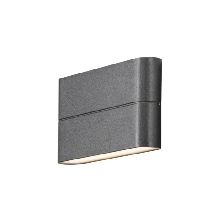 Konstsmide Wandarmatuur chieri 2x6W 9 cm grijs