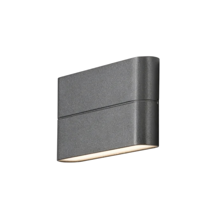 Konstsmide Wandarmatuur chieri 2x6W 9 cm grijs
