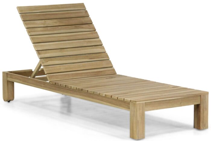 Santika Furniture Arlington lounger teak – Old teak greywash