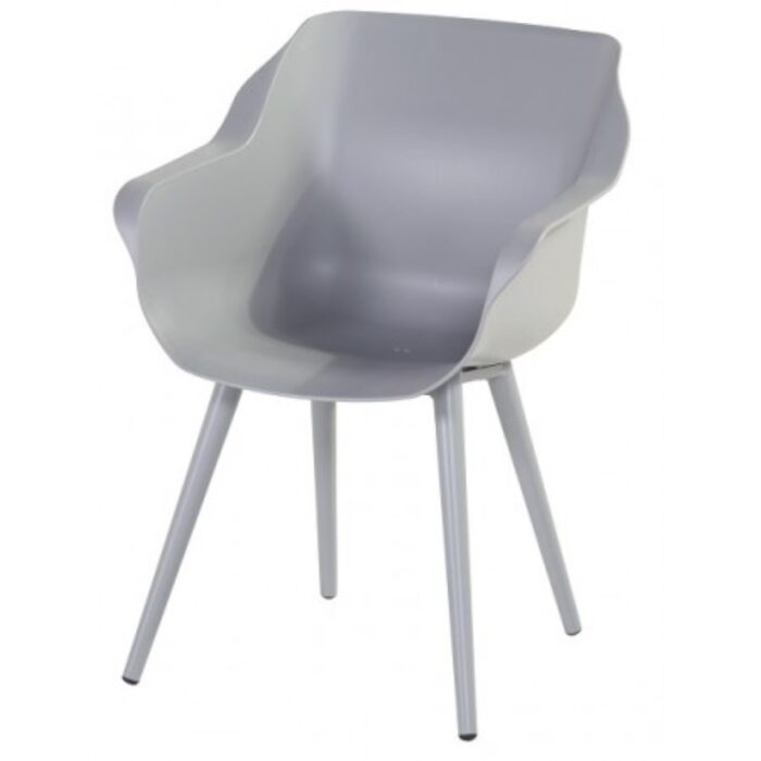 Sophie Stoel Studio Armchair zitting ‘misty grey’ frame ‘misty grey’ (1 stuk) Hartman – grijs