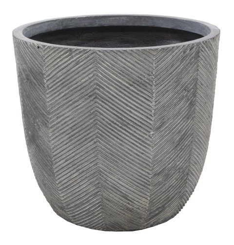 Mcollections Iowa Egg Pot Washed Grey D39H38 Bloempot – grijs