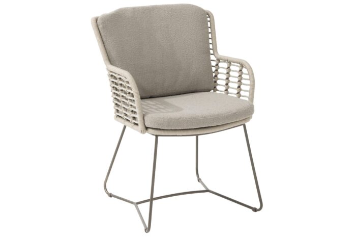 4 Seasons Outdoor Fabrice dining tuinstoel – Taupe-naturel-bruin
