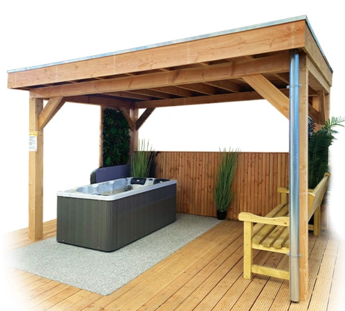 Buitengewoon de boet Veranda robuust 600×300 cm – bruin