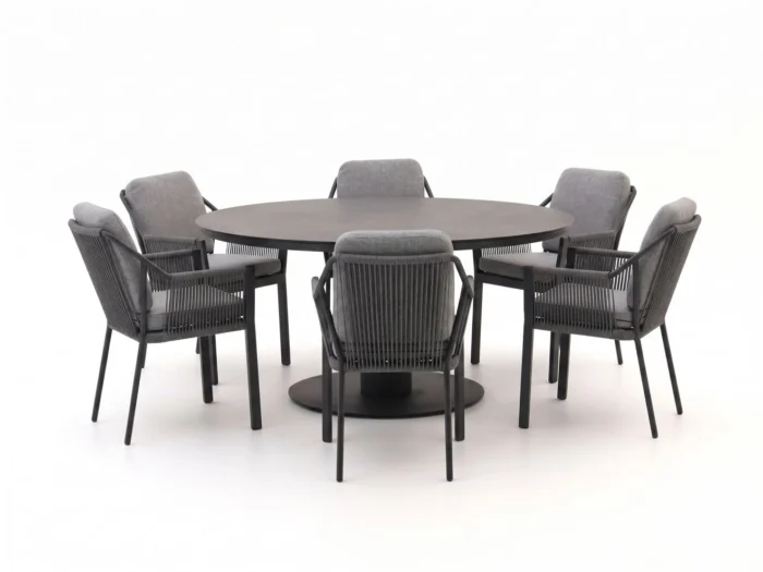 Tierra Outdoor Liv/La Fonte ø150cm dining tuinset 7-delig