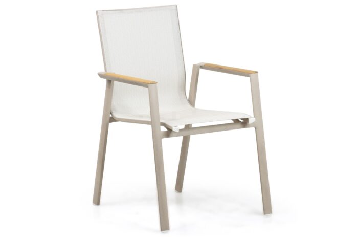 Lifestyle Garden Furniture Fiora dining tuinstoel stapelbaar loft – Zand/Beige
