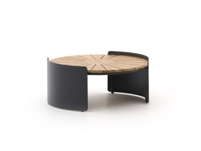 Bellagio tuinmeubelen Bellagio Porcari lounge tuintafel ø70cm (h:30cm) Laagste prijsgarantie! – Bruin