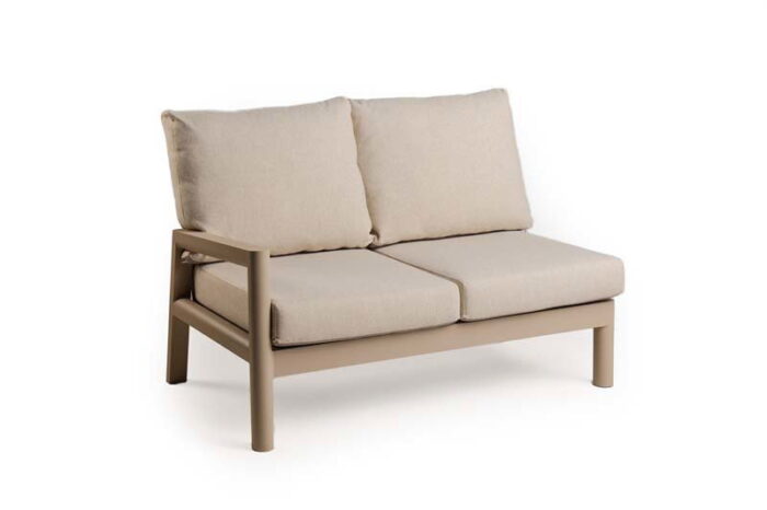 Tierra outdoor Sevilla 2-zits lounge bank rechts champagne