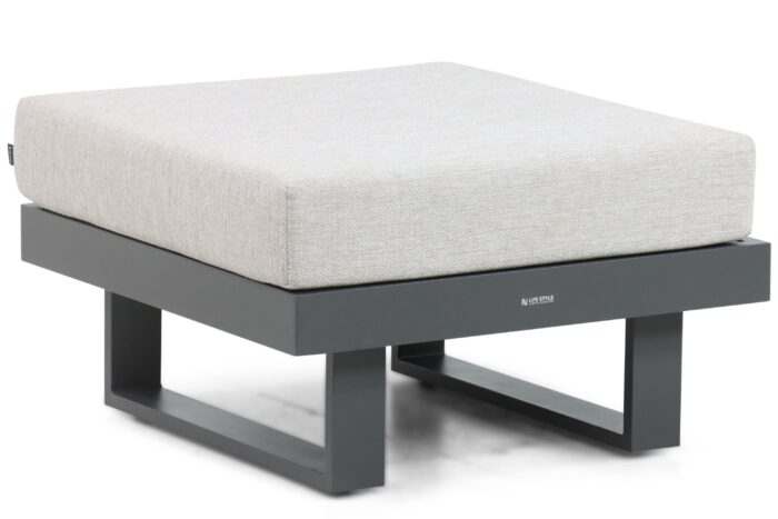 Lifestyle Garden Furniture Lorenzo lounge voetenbank – Grijs-antraciet