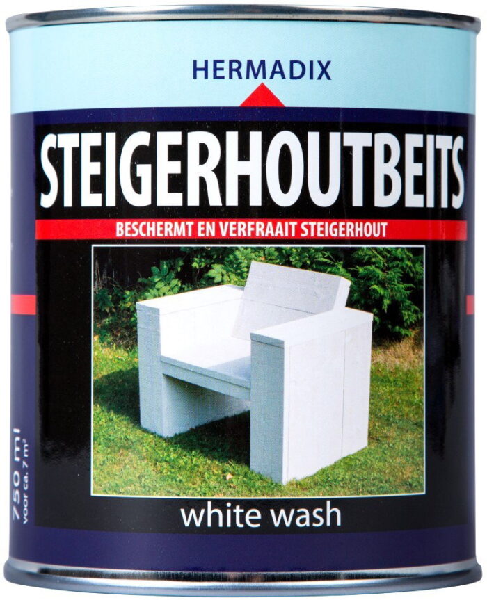 Hermadix Beits steigerhout white wash 750 ml – wit