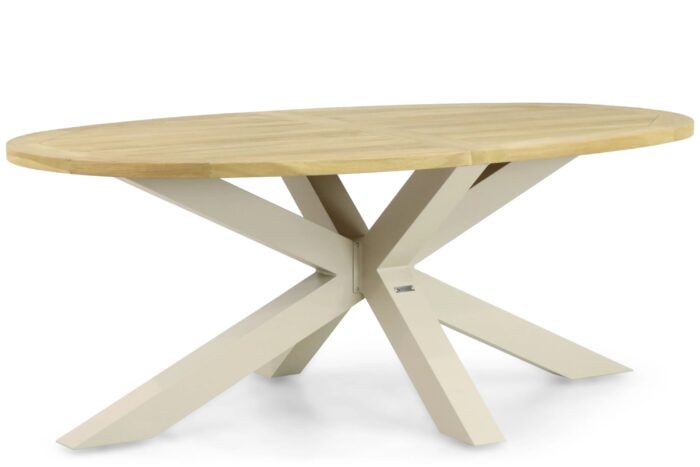Lifestyle Garden Furniture Brookline dining tuintafel 200 x 110 cm – Taupe-naturel-bruin