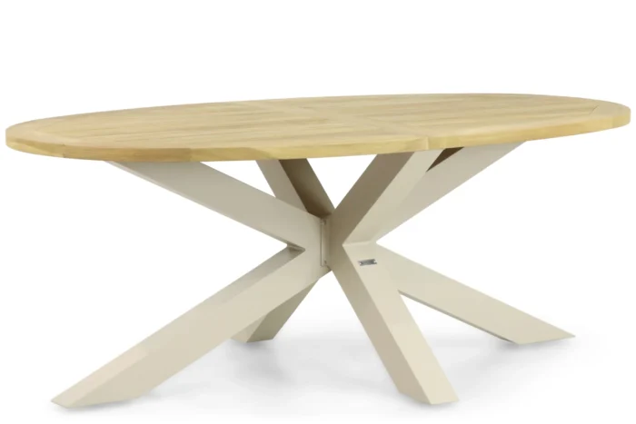 Lifestyle Garden Furniture Brookline dining tuintafel 200 x 110 cm - Taupe-naturel-bruin