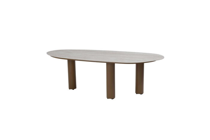 Taste Estate dining tafel latte keramiek mango shape 240×105 cm