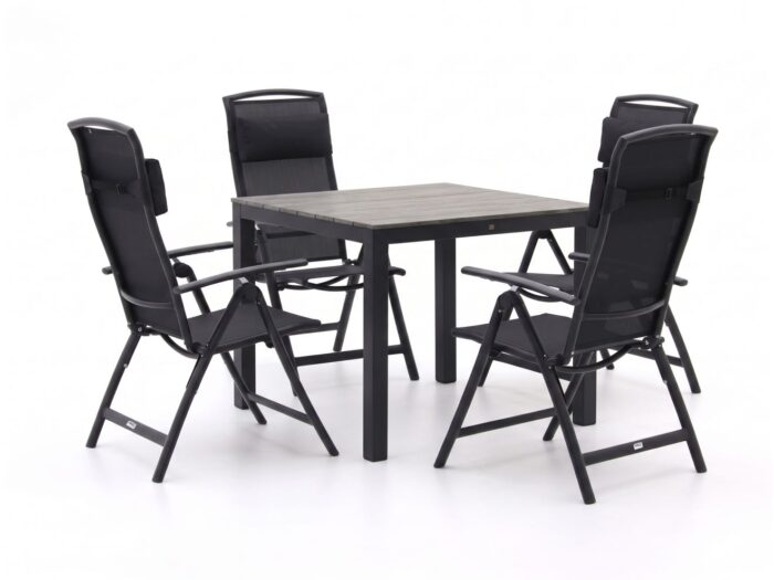 Forza Furniture Forza Capri/Fidenza 90cm dining tuinset 5-delig verstelbaar Laagste prijsgarantie!