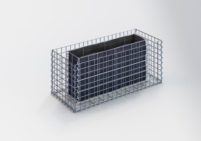 Gabiona Deutschland Rechthoekig verhoogd bed 100 cm x 40 cm x 40 cm (L x H x D), maaswijdte 5 x 5 cm, wanddikte 10 cm