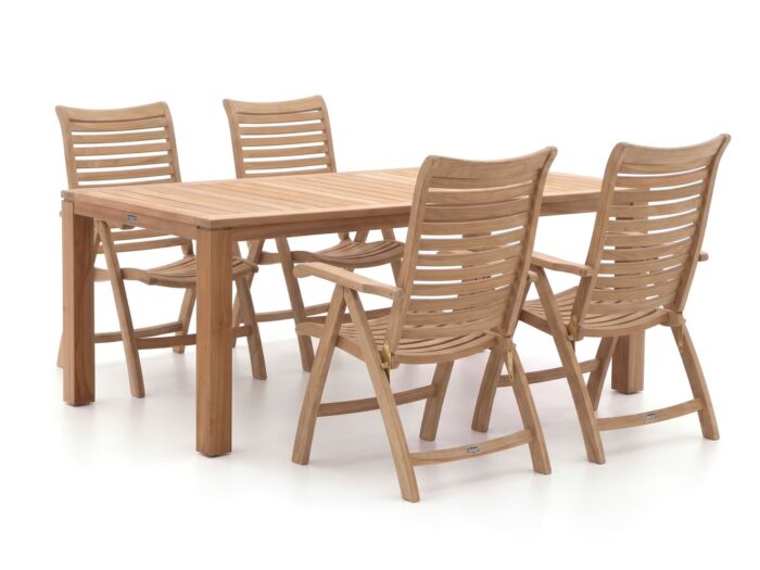Sunyard Furniture Sunyard Corby/Buxton 200cm dining tuinset 5-delig verstelbaar Laagste prijsgarantie!