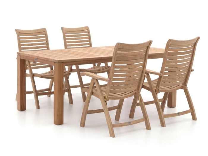 Sunyard Furniture Corby/Buxton 200cm dining tuinset 5-delig verstelbaar