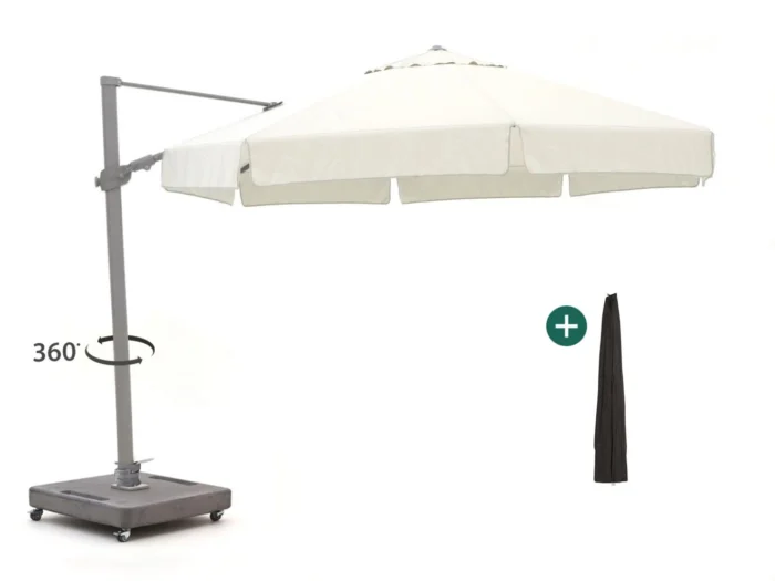 Shadowline Miami zweefparasol ø 350cm - Grijs