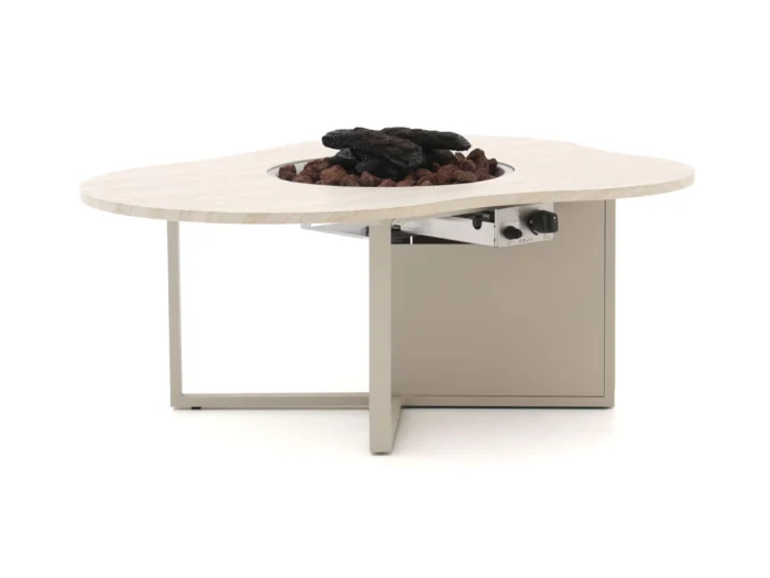Cosiloft Novi lounge vuurtafel 125x102x50cm - Taupe