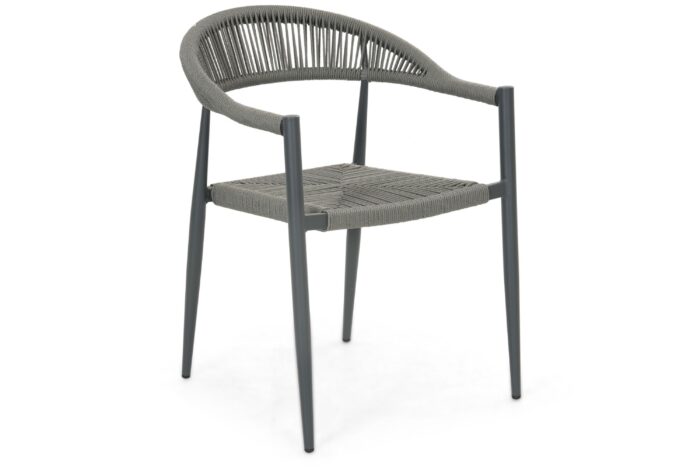 De Laan Granada dining tuinstoel – Grijs-antraciet