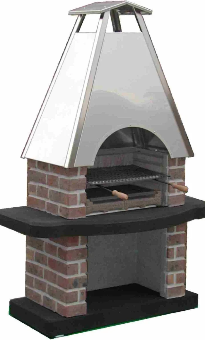 Barbecue beton houtskool bbq RVS Reina (185x120x65cm/400kg)