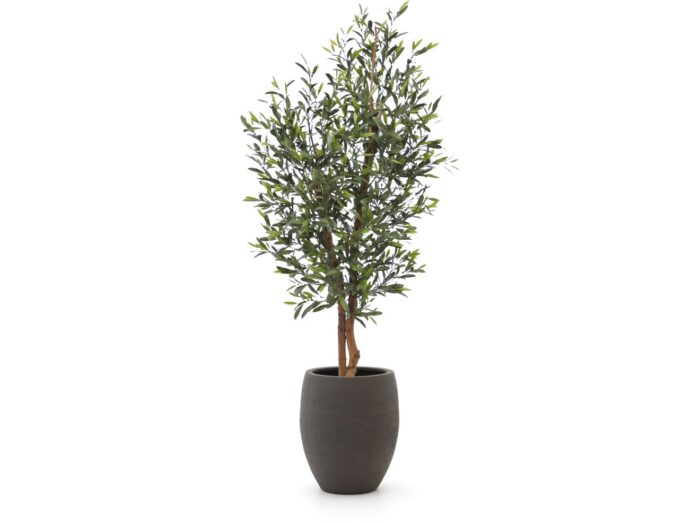 Designplants/Luca Lifestyle Olijf kunstboom (h:150cm) met Terreno Tall Balloon bloempot Laagste prijsgarantie! – Groen
