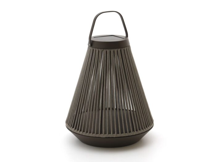 SUNS Eden L lantaarn solar ø 55,5cm (h: 81,4cm) – Taupe