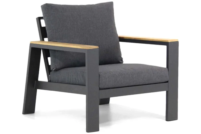 Lifestyle Marietta lounge tuinstoel - Grijs-antraciet