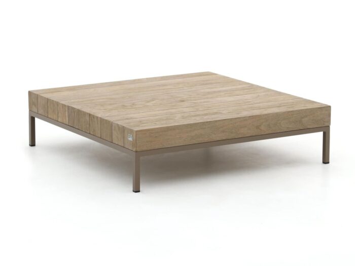 Apple Bee Long Island lounge tuintafel 110x110cm Laagste prijsgarantie! – Bruin