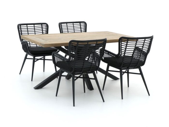 Intenso Furniture Intenso Asti/Montorio 160cm dining tuinset 5-delig Laagste prijsgarantie! – Bruin