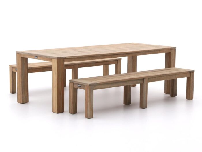 ROUGH Furniture ROUGH-X 240cm picknickset 3-delig Laagste prijsgarantie! – Bruin