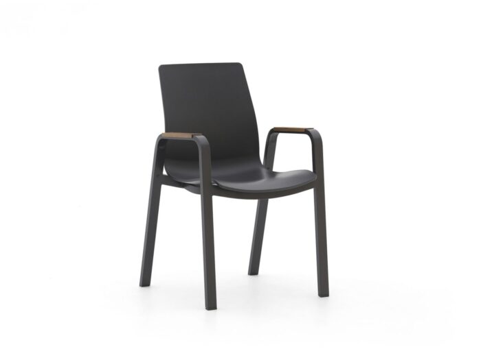 Hartman tuinmeubelen Hartman Flow dining tuinstoel stapelbaar Laagste prijsgarantie! – Grijs
