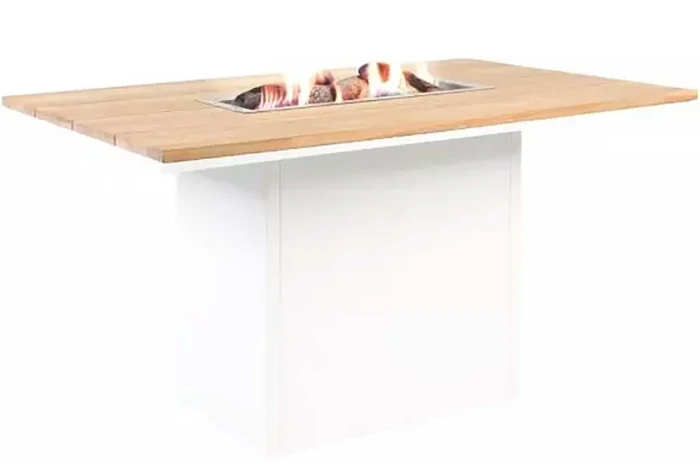 Cosiloft relax lounge vuurtafel 120 x 80 cm - Wit