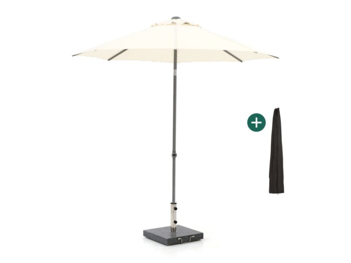 Shadowline Push-up parasol ø 250cm Laagste prijsgarantie! – Wit