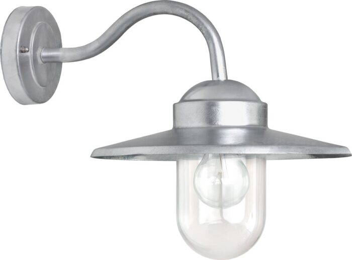Ks verlichting 240v muurlamp dolce retro gegalv K.S. Verlichting