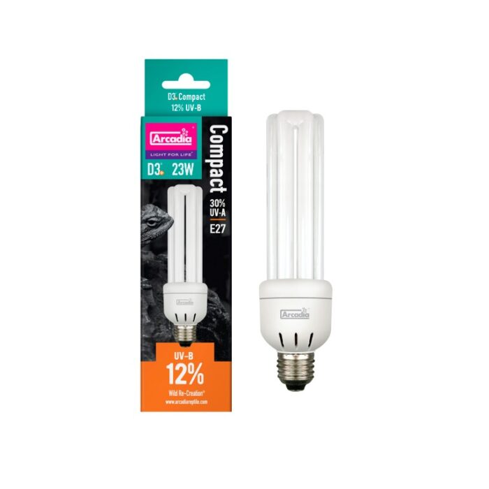 Aquadistri Arcadia d3 compact lamp 12% uvb 23 watt Arcadia