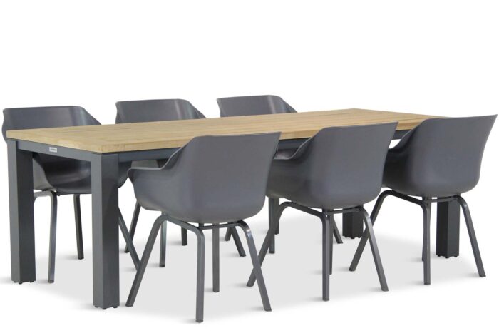 Hartman Sophie element/Veneto 230 cm dining tuinset 7-delig – Grijs-antraciet