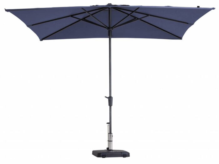 Madison Stokparasol Syros 280 x 280 cm safier blauw zonwering