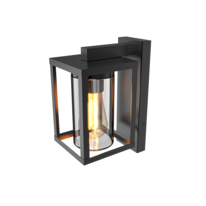 Calex outdoor lantaarn zwart met dag/nacht sensor